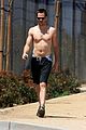 pine-shirtless