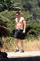 pine-shirtless