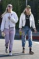 kristen-stewart-dylan-meyer-laughing-matching-outfits