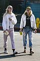 kristen-stewart-dylan-meyer-laughing-matching-outfits
