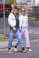 kristen-stewart-dylan-meyer-laughing-matching-outfits