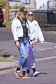 kristen-stewart-dylan-meyer-laughing-matching-outfits