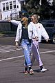 kristen-stewart-dylan-meyer-laughing-matching-outfits
