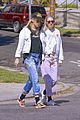 kristen-stewart-dylan-meyer-laughing-matching-outfits