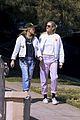 kristen-stewart-dylan-meyer-laughing-matching-outfits
