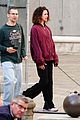 jack-antonoff-maragret-qualley-walking-dog-venice-italy