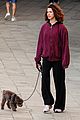 jack-antonoff-maragret-qualley-walking-dog-venice-italy