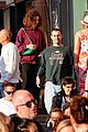 jack-antonoff-maragret-qualley-walking-dog-venice-italy