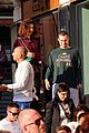 jack-antonoff-maragret-qualley-walking-dog-venice-italy