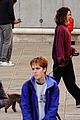 jack-antonoff-maragret-qualley-walking-dog-venice-italy