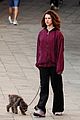 jack-antonoff-maragret-qualley-walking-dog-venice-italy