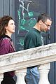 jack-antonoff-maragret-qualley-walking-dog-venice-italy