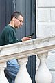 jack-antonoff-maragret-qualley-walking-dog-venice-italy